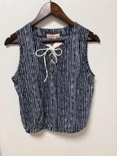 チルアナップ 白黒 M S ノースリーブ レディース ギャルのサムネイル