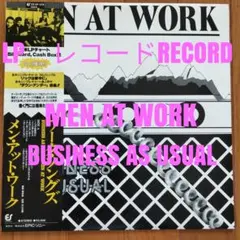 LPレコード　MEN AT WORK 、BUSINESS AS USUAL