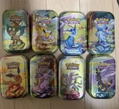 【海外限定】ポケモン Mini Tin 缶 ダメカンケース 8種類セット　ブイズ