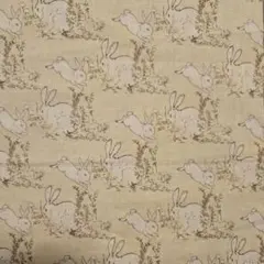 ベージュ ウサギ☆カットクロス