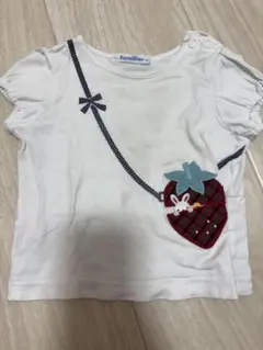 familiar 80 いちごポケット風Tシャツ