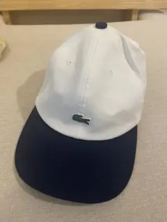 LACOSTE ホワイト ネイビー キャップ