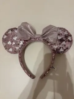 ミニー スパンコール カチューシャ ピンク