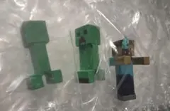 マイクラ ならぶんです。6 蓄光 スティーブ クリーパー2体