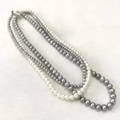 【本日のみお値下げ！】LUC silver925 パール　ネックレス　３連パール