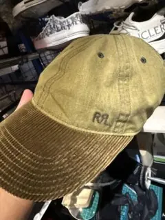RRL ダブルアールエル キャップ 帽子 オリーブ