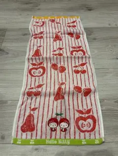 ハローキティ フェイスタオル 果物デザイン