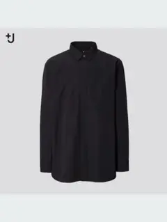 スーピマコットンレギュラーフィットシャツ（長袖）S 黒