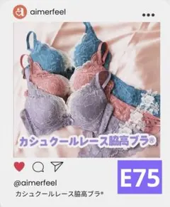 【aimerfeel】カシュクールレース脇高ブラ 単品ブラジャー ★完売商品★