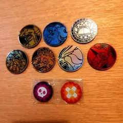 ポケモンカードゲーム公式・海外限定コイン + コインカプセル ７個セット