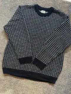 80s L.L.Bean バーズアイニットセーター X-LARGE 在原みゆ紀