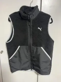 PUMA プーマ ゴルフ リバーシブル 中綿ベスト ホワイト×ブラック