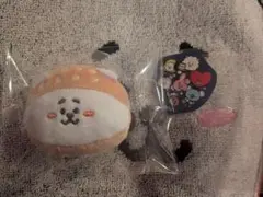 BT21☆ファミマ限定ぬいぐるみバッジ☆スイパラコラボフレークシール☆RJ☆