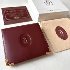 未使用 カルティエ 2つ折り財布 マストライン カード等ありのサムネイル