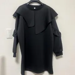 UUMP ブラック ミニワンピース S