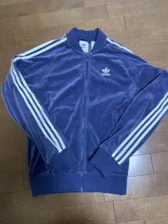 【極美品】アディダス ベロア トラックジャケット ネイビー XS