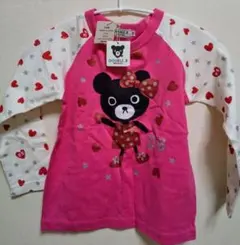 新品 日本製 DOUBLE.B 110 ビー子ちゃん ロンT 長袖 シャツ ②