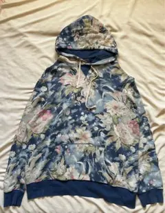 完売品❗️ヴィンテージポロラルフローレン 花柄 フード付トレーナー パーカー