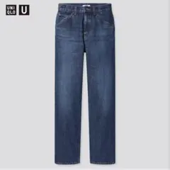 UNIQLO レギュラーフィットストレートハイライズ ジーンズ ユニクロ デニム