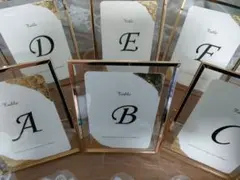 【結婚式】テーブルナンバー 6ヶセット
