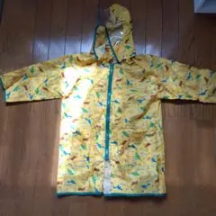 恐竜柄イエロー　レインコート 110サイズ