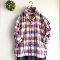 【美品】日本製 Maker's Shirt 鎌倉メーカーズシャツ リネン100%のサムネイル