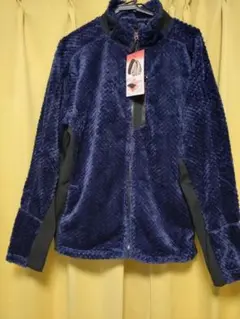 ワークマン ダイヤフリース裏アルミジャケット ネイビー コン L