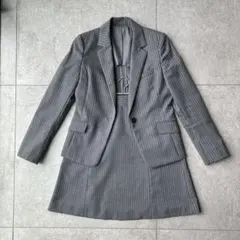 GREEN LABEL RELAXING ストライプスカートスーツ