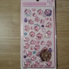 ◎うるおいちゃん◎3Dステッカーボンボンぷくぷく立体ドロップシールしずくちゃん