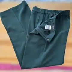 COMME CA ISM ダークグリーン ストレートレッグ スラックス M