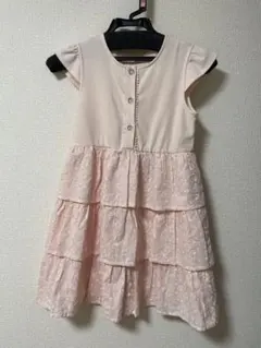 any FAMピンク レースフリル ワンピース 130