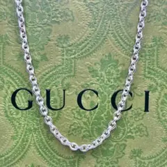 美品✨ グッチ ネックレス 喜平チェーン 45cm シルバー Ag 幅2.3mm