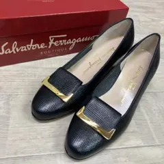 新品未使用箱付きFerragamo フェラガモ　ドット柄 パンプス　6ハーフ 楽天市場】フェラガモ 長財布 FERRAGAMO ガンチーニ 22D985