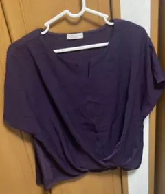 レディース　トップス　紫　半袖　earth