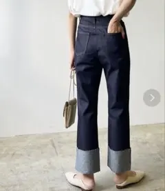 LIAN インディゴ ストレートデニム カットオフのサムネイル