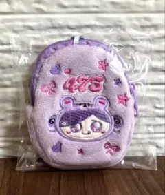 しなクマ 刺繍ポーチ パープル