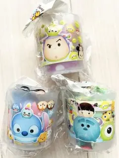 ディズニー　ピクサー　プラコップ プラカップ 巾着袋 コップ袋　3個セット