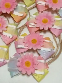 トリミングチョーカー犬用リボンアクセサリー コスモス　秋10個セット 276