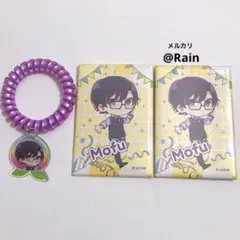 からぴち ໒꒱ AEON イオン スクエア缶バッジ コイルヘアゴム もふ セット