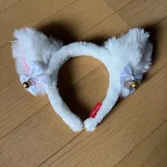 マリーちゃん　カチューシャ　猫耳　白・ピンク