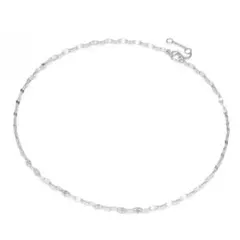 ネックレス ペタルチェーン シルバー 新品 サージカル ステンレス オシャレ