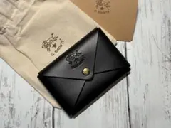 新品 イルビゾンテ IL BISONTE カードケース名刺入れ 定番 ブラック