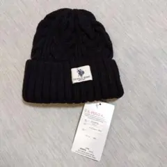 U.S. POLO ASSN. ブラックニット帽