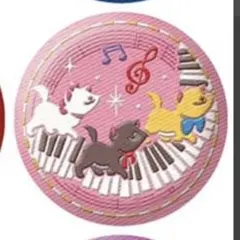 ディズニー　刺繍缶バッジ2　おしゃれキャット