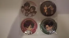 【進撃の巨人】エレン　リヴァイ　缶バッジ