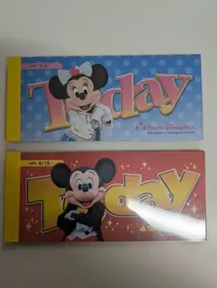 東京ディズニーリゾート Today メモ帳 2冊セット