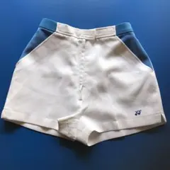ヨネックス ショートパンツ　白×青