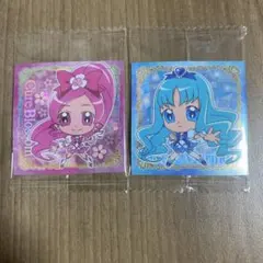 プリキュアオールスターズシールウエハース2 キュアマリン　キュアブロッサム