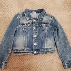 &DENIM ハート型ボタン デニムジャケット 110㎝