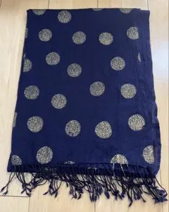 Glen Prince 水玉　マフラー　ストール 100%ウール